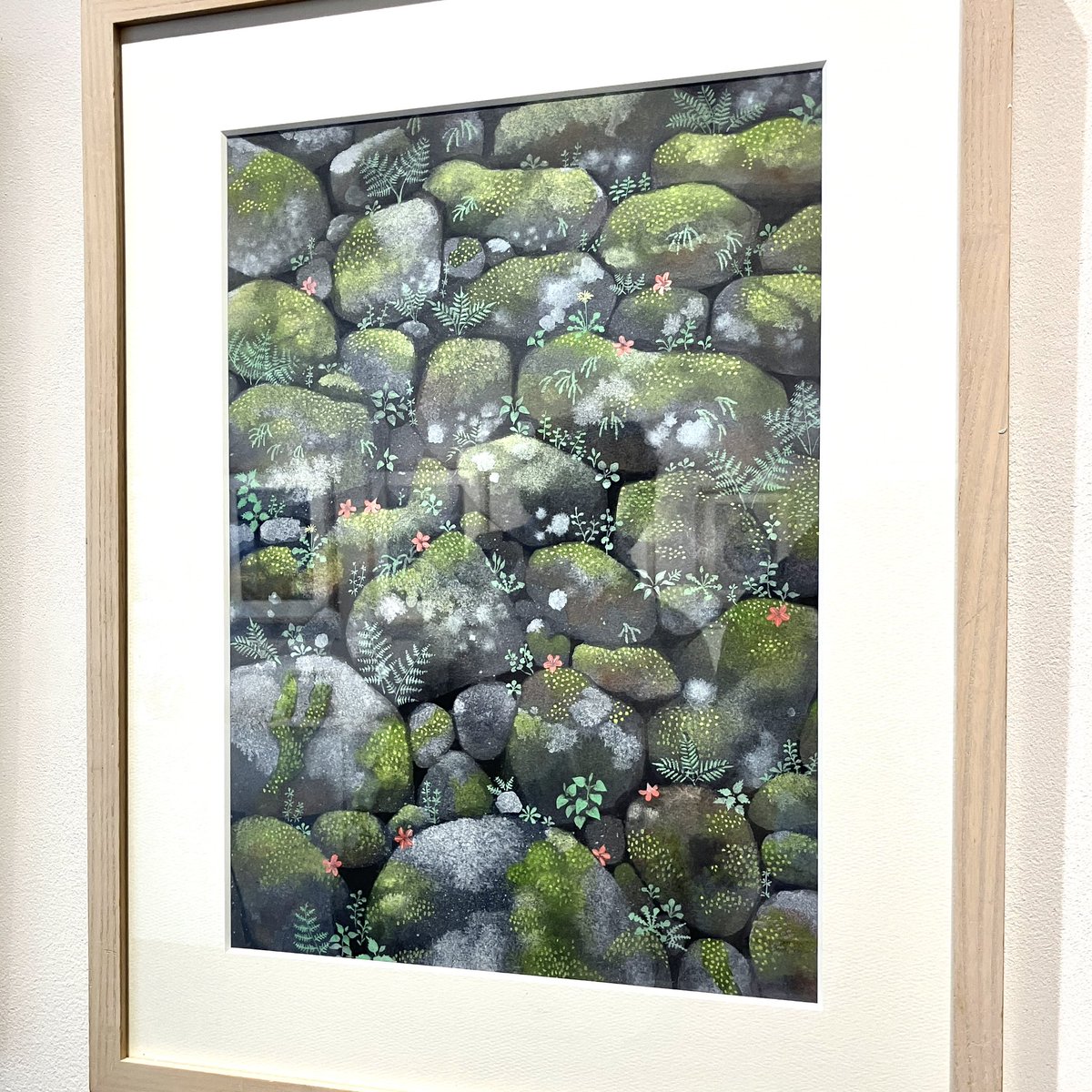 山本祥子さんの個展最終日、HBギャラリーにお邪魔をしてきました。どの作品にも積み重ねられた確かさがあって、素敵でした。石の苔むした描写が特に好きです。