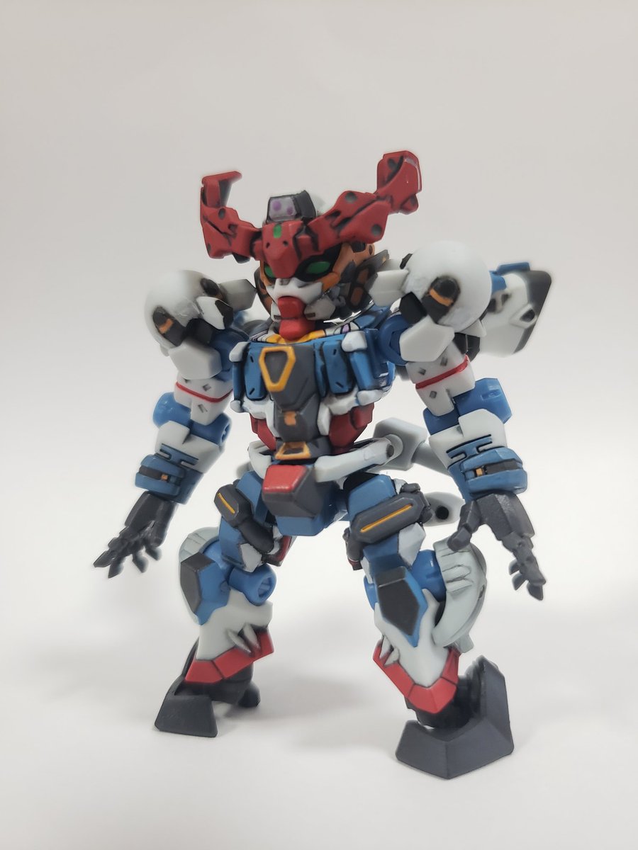 モビルスーツアンサンブル　ジークアクス塗装中 モビルスーツアンサンブル #GQuuuuuuX #ジークアクス ちょくちょく塗装