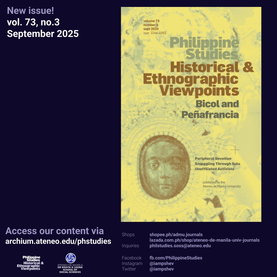 Philippine Studies tweet media