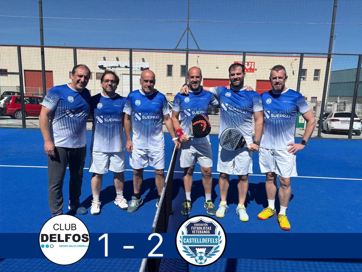 LIGA| SUMMAPADEL 🔵🎾

#veterans💙 

El @afvcastelldefels gana 1-2 contra <a href="/clubdelfos/">Club Delfos</a>