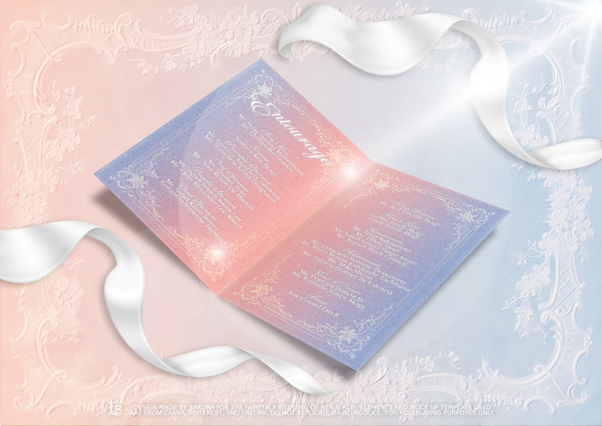 adRENturewithAC's tweet image. ㅤ
  ㅤ
ㅤ 𝓡𝓮𝓷 𝓪𝓷𝓭 𝓐𝓬𝓲𝓮  ⋆.ೃ࿔*:･
     𝙏𝙝𝙚 𝙁𝙖𝙞𝙧𝙮𝙩𝙖𝙡𝙚 𝙒𝙚𝙙𝙙𝙞𝙣𝙜
     5𝙏𝙃 𝙊𝙁 𝙊𝘾𝙏𝙊𝘽𝙀𝙍 2025
     THE ENTOURAGE 
ㅤ
ㅤ