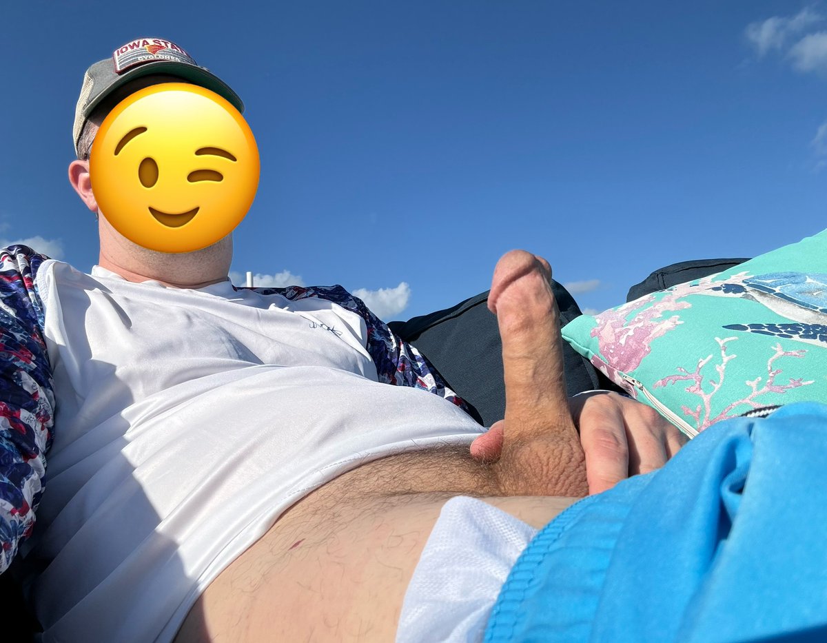 I love getting hard outdoors.