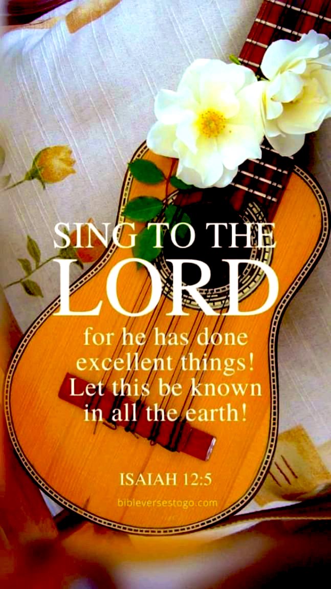 kphilley1's tweet image. Sing to the Lord for he has done excellent things. 🎶🙌🎶