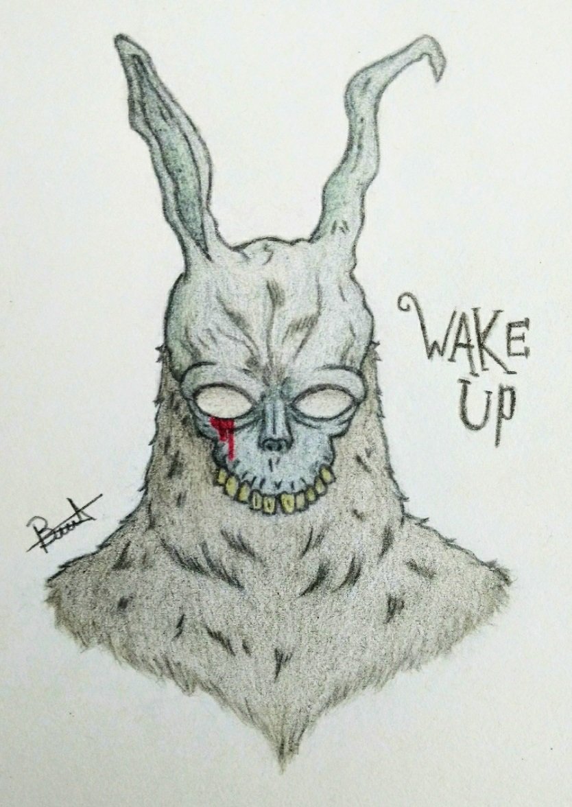 edgardust_art's tweet photo. An old drawing of #FrankTheRabbit to celebrate the beginning of spooky month. 

#DonnieDarko #movies #art #FanArt #TraditionalArt #Illustration #horror #dark #creepy #spooky https://t.co/c2bWYFmFCx
