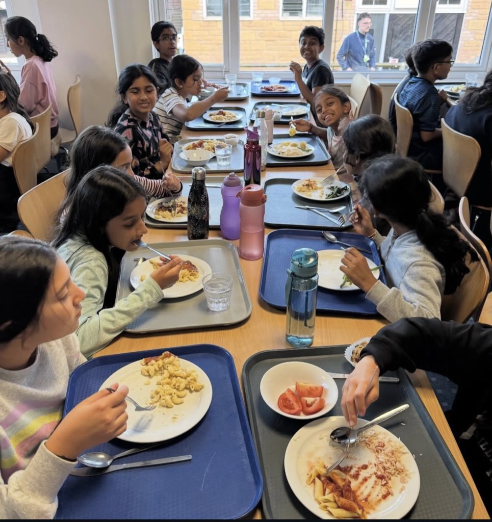 AHPS22's tweet photo. Having some well deserved yummy food after a day of high-energy activities! https://t.co/h7exzJPpA4