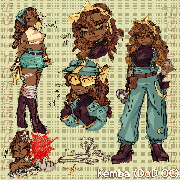 Nyx_Tangerine's tweet image. I made an OC!! #dieofdeath #DoDOC 🌙🔧