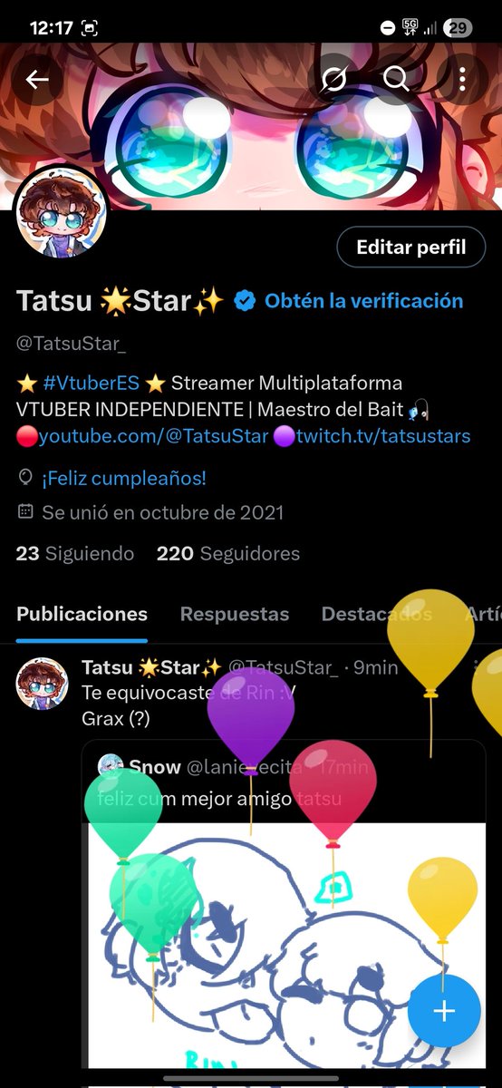 Primera vez que funka los globitos watefok, primer posteo en meses xD