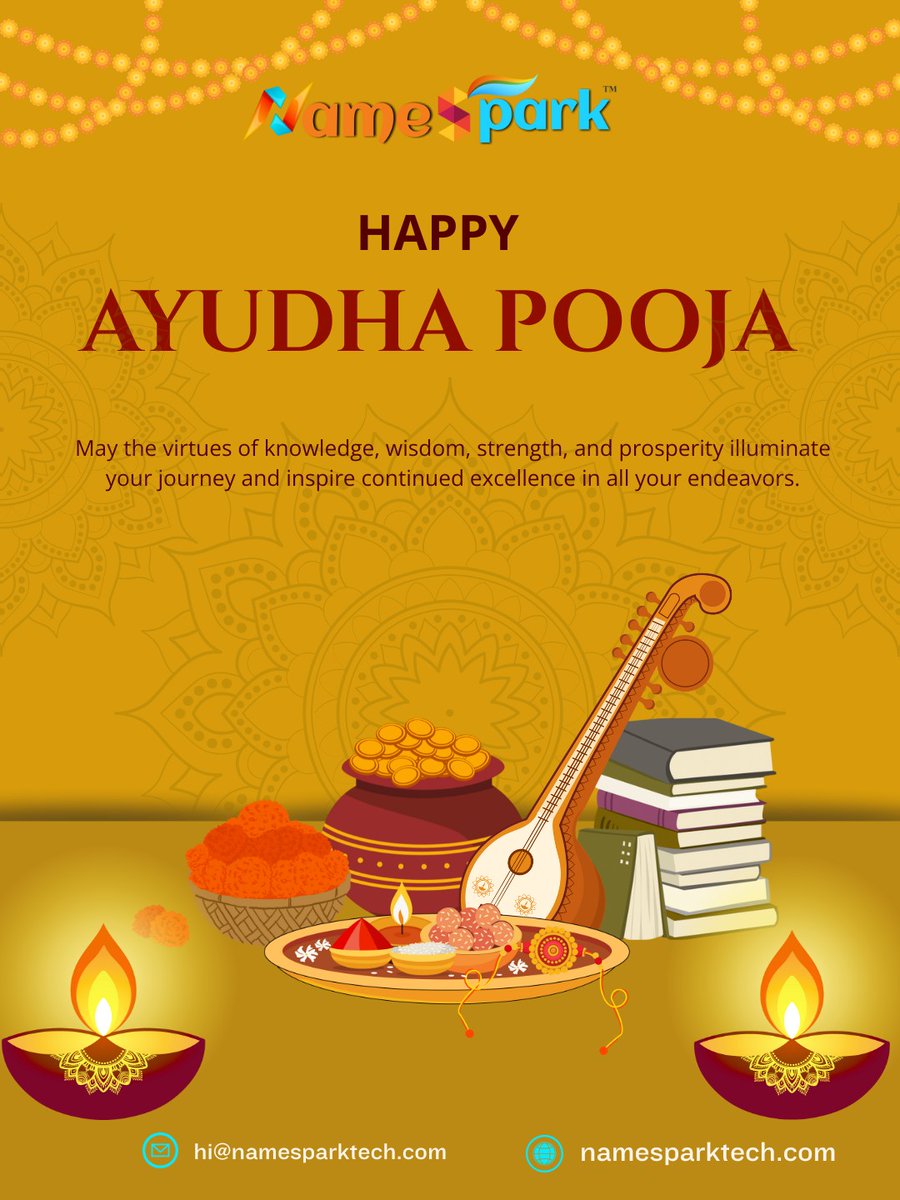 namesparktech's tweet photo. Happy Ayudha Pooja to all our clients, partners, and tech warriors! May your tools be blessed and your systems stay strong.

#AyudhaPoojaWishes #ITCommunity #TechTogether #ITConsulting #AyudhaPooja2025 https://t.co/mQRlvD7LZe