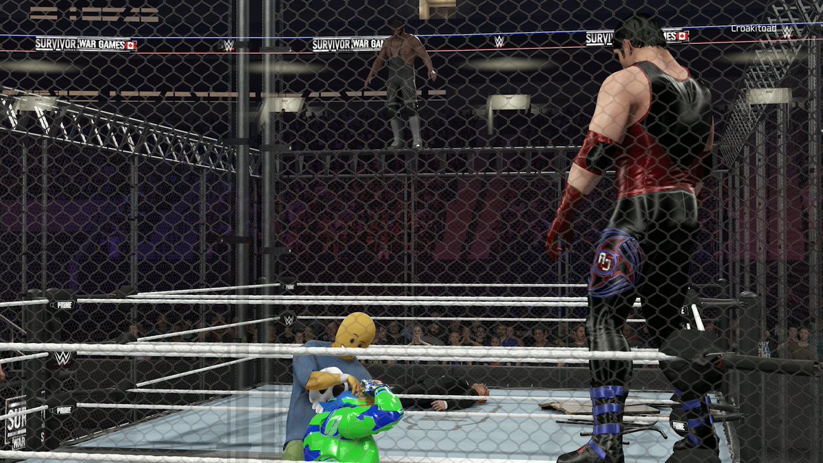 croakitoad's tweet photo. Results from this week's Croakitoad Pro Wrestling E-Fed Show! WHAT A PPV, holy COW!! Match of the Year candidate last night! #WWE #WWE2K #WWE2K25 @WWE @WWEgames #2KClub #Twitch #Croakitoad #CAW #EFed #CPW @2K
Ashterial d. Spinny to retain the Women's Title in a 1-Hour Iron Women's Hell in the Cell Match - 5 Stars
Celestia & Maggie Moore d. Tad Peters & The Doll - 5 Stars
Aiden Gallagher d. Lord of Goats to retain the Kappa Title - 3.5 Stars
Anubis Khan, Welsh Mosher, Cassidy Ryan & Domino d. Grem, Wizardboz, Nathan Moore & Rogue inside War Games - 5 Stars
Feats d. Buttons to retain the https://t.co/wa5tT0rlSM Title - 4 Stars
Chain d. Rock Hard Meat, Miles Wildmore, Ryan Matthews, AzurRayne & Shadow Chrono for the International Title in an Elimination Chamber - 5 Stars
Psycho T d. DeputyDawg, Jess Moxie, Syko, The Scorpion, Bethany, Necro & Leeloo to retain the Hardcore Title in a Hardcore Gauntlet Match - 5 Stars
(ME) Repo Man, Agent CS, Roxas & Mr. Coke d. Spike Ryan, AJ Jacobz, Puppy & Burnsy inside War Games - 5 Stars