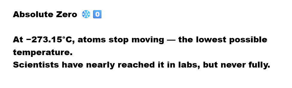 Sudharshanr035's tweet image. #PhysicsFacts #AbsoluteZero #CoolScience #QuantumWorld #DidYouKnow