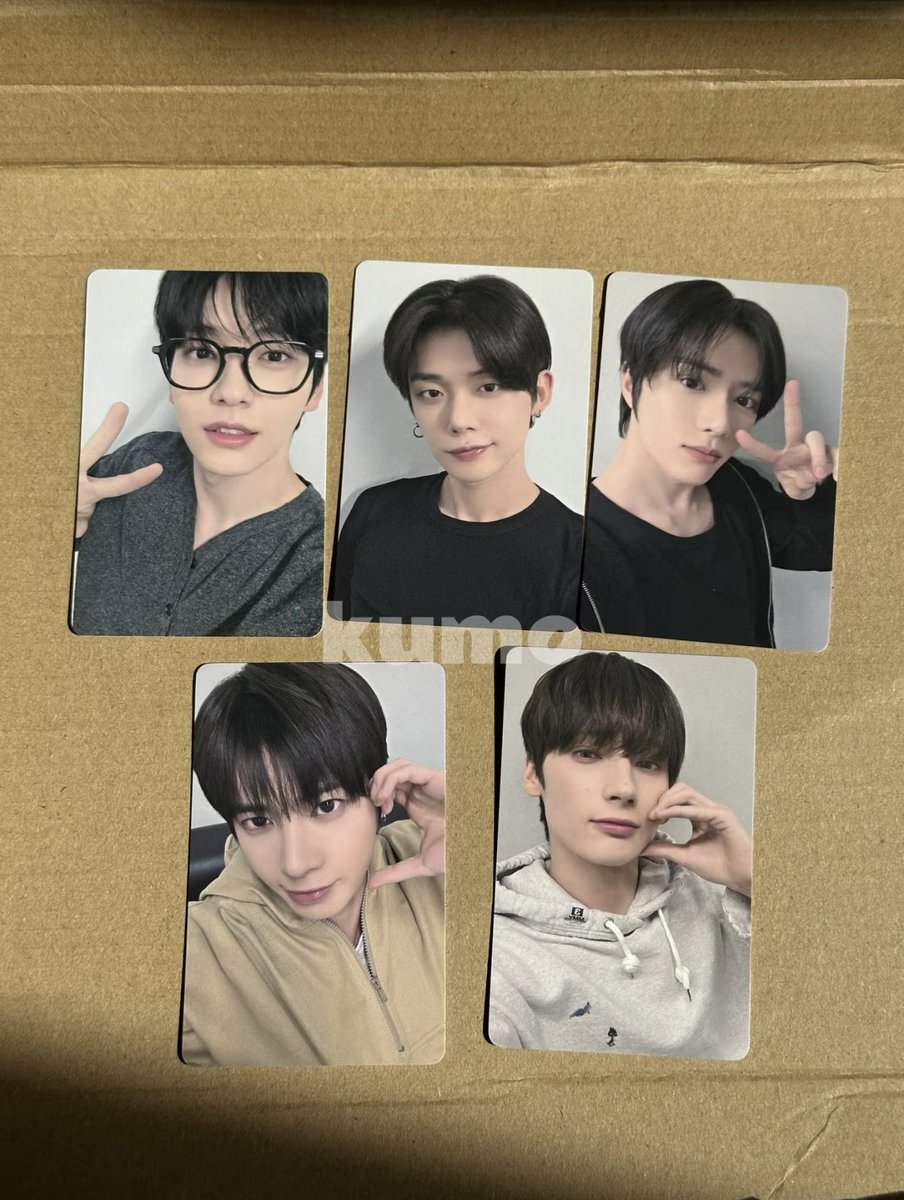 txt 一直娱 withfans yzy 1.0 サイン会　5枚コンプセット tomorrow x together 一直娱