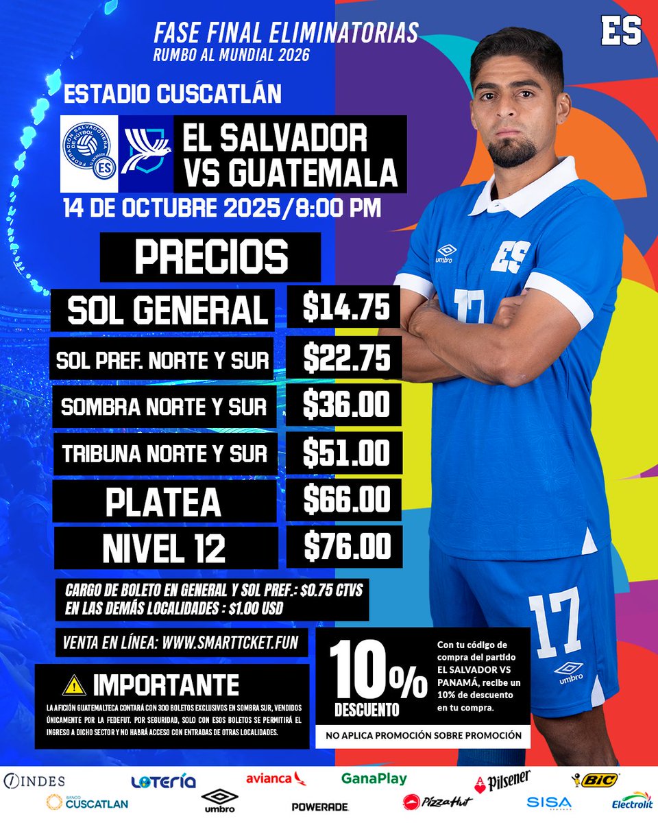 Oficial!!!
Ya están los precios para
EL SALVADOR - PANAMA
EL SALVADOR - GUATEMALA