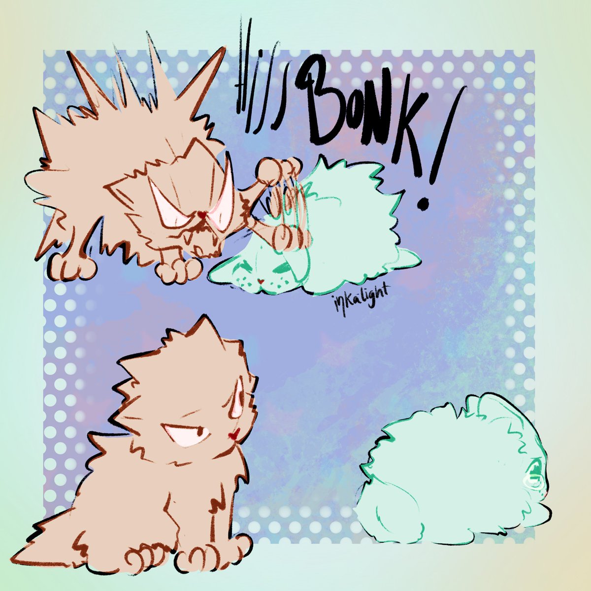 Inkalight's tweet photo. 🐈Cat-chan and bunn-uku 🐇

Needed to get something out for today and I love kitties and bunnies and bkdk https://t.co/VEmekxEH3K