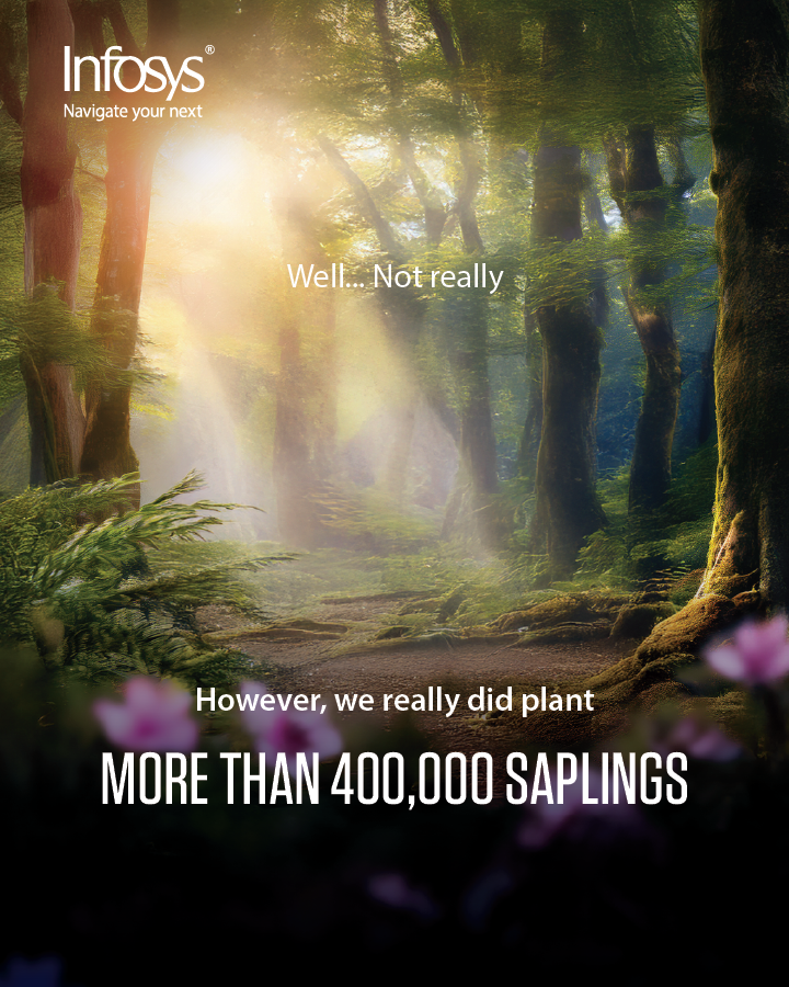Infosys's tweet image. Unicorns running free would be magical, but the real magic is in the 400,000+ saplings we planted this year. Each sapling is a step toward a stronger future. Learn more: bit.ly/483u2N5 

#InfosysESG #ESGIsAnOpportunity