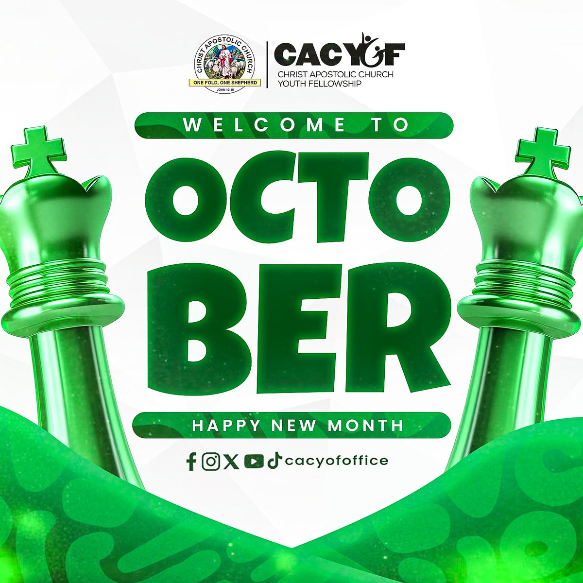 cacyofoffice's tweet photo. Welcome to a new month of freedom, boldness, and divine expression!

As you step into October, may every chain break, every limitation shatter, and every gift within you come alive.

HAPPY NEW MONTH!

#HappyOctober #NewMonthDeclaration #ApostolicYouths #KingsAndPriests https://t.co/q7mL3eNlTT