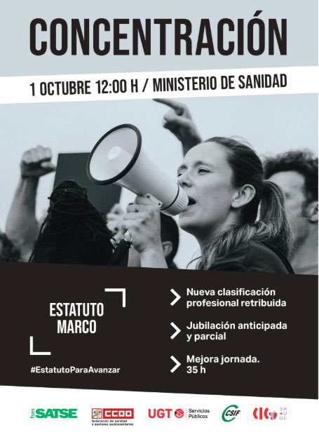 📢 CSIF Canarias se une a la concentración por las condiciones laborales de miles de trabajadores de Sanidad.

Y es sólo el principio: Endureceremos las movilizaciones hasta la huelga si es necesario.

La Sanidad va a estallar.
#EstatutoParaAvanzar
<a href="/CSIFnacional/">CSIF Nacional</a> <a href="/CSIFSanidadNaci/">CSIF Sanidad Nacional</a>