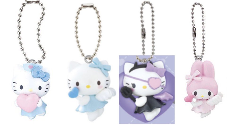 AX__CC's tweet image. 異種交換＊譲渡 サンリオ ガチャ キティ

【譲】画像の物
( ハローキティ シナモン こぎみゅん うさはな マロンクリーム クロミ ピアノ プリン ポチャッコ スイング プールバッグ )

【求】キティ &amp;gt;&amp;gt; マイメロ
( こあくま &amp;gt;&amp;gt; ナース &amp;gt;&amp;gt; エンジェル )

郵送交換希望です。お気軽にお声掛けください🙇‍♀️