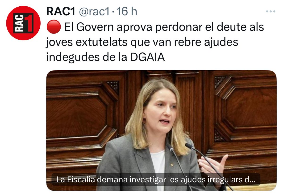 A ma mare amb una jubilació de merda va haver de tornar 10€ de mes per l’ajuda del lloguer fa 1 any.