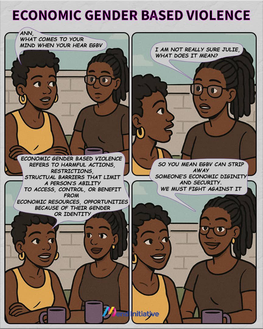 What do we understand by Economic Gender Based violence? #EndEGBV #GenderJustice #MendInitiative  #GenderEquality