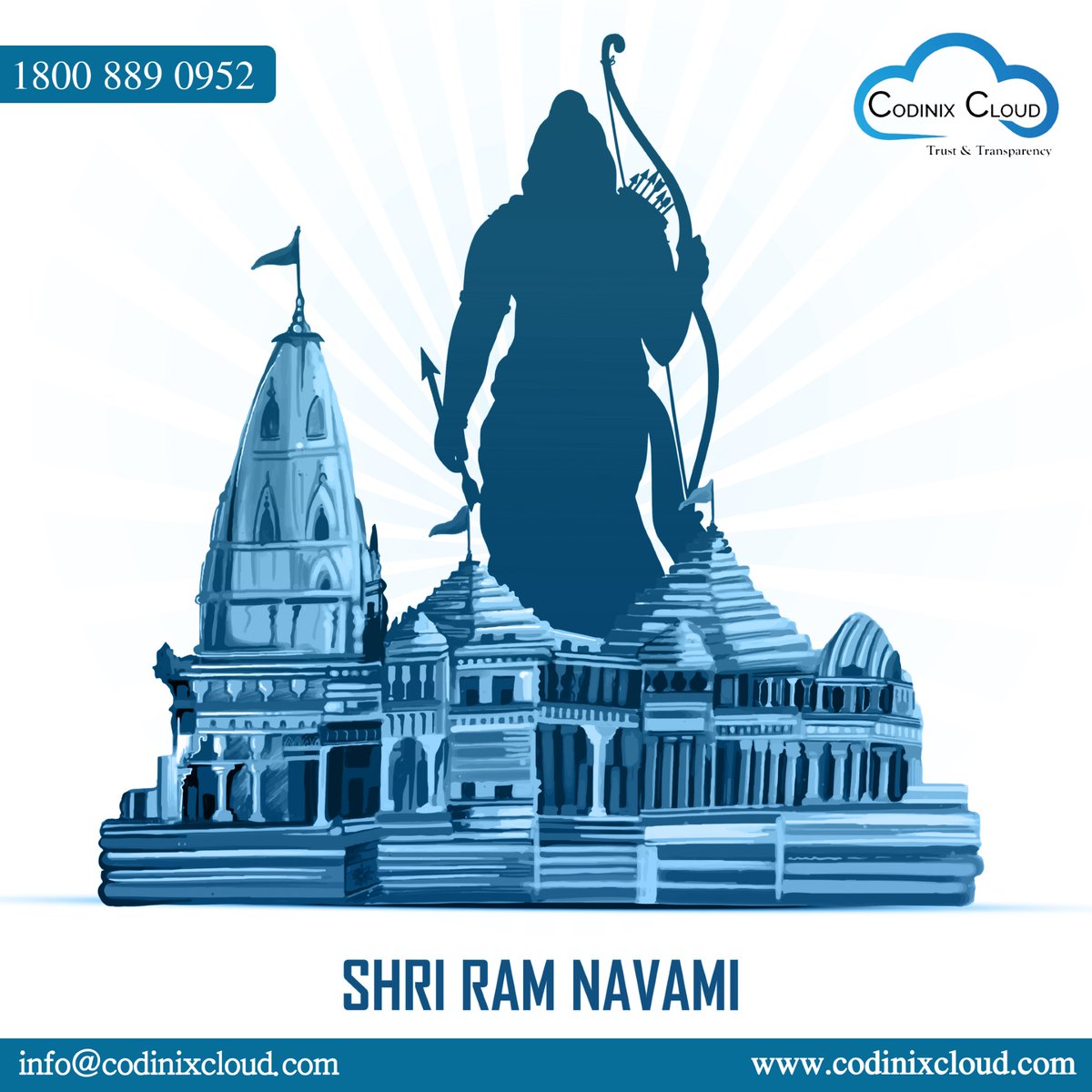 CodinixCloud's tweet image. Happy Shri Ram Navami!

#shriramnavami #happyramnavmi #ramnavami #ramnavmifestival #ramnavamicelebration #ramnavamiparv #navratri #ayodhya #ramayan #ramji #festival #hindu
