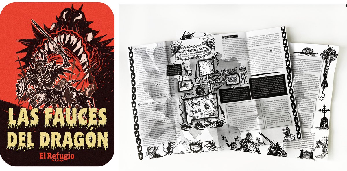 Taula de jocs (@taula_de_jocs) on Twitter photo Las fauces del dragón. Joc de rol de masmorres clàssic on explorar ruïnes, enfrontar-se a monstres, saquejar masmorres, partir-li la cara a orcs, creuar-se amb dracs i elfs, sortejar trampes, i fins i tot provocar els déus. <a href="/elrefugioedit/">El Refugio Editorial</a> 
elrefugioeditorial.com/las-fauces-del… Las fauces del dragón. Joc de rol de masmorres clàssic on explorar ruïnes, enfrontar-se a monstres, saquejar masmorres, partir-li la cara a orcs, creuar-se amb dracs i elfs, sortejar trampes, i fins i tot provocar els déus. <a href="/elrefugioedit/">El Refugio Editorial</a> 
elrefugioeditorial.com/las-fauces-del…