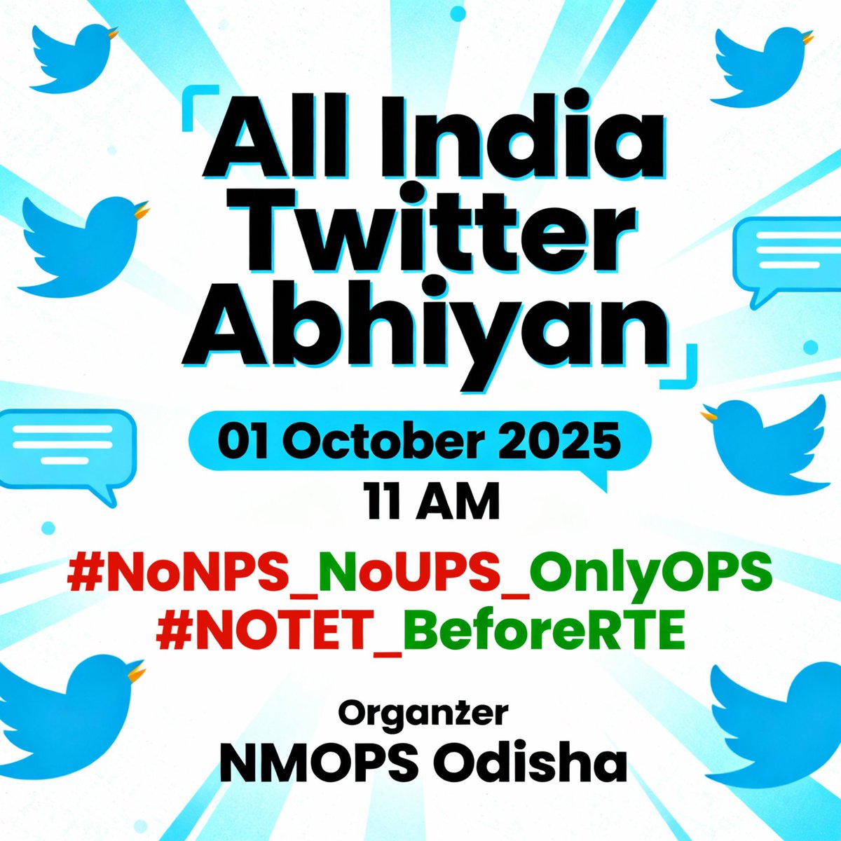 All Government Employee's Fraternity totally scraps the Central Govt's policy NPS &amp; UPS.
Demand fr Restoration of Old Pension. 
#NoNPS_NoUPS_OnlyOPS
#RestoreOldPension
#voteforOPS
<a href="/PMOIndia/">PMO India</a> <a href="/AmitShah/">Amit Shah</a> <a href="/narendramodi/">Narendra Modi</a> <a href="/CMO_Odisha/">CMO Odisha</a> <a href="/RahulGandhi/">Rahul Gandhi</a> <a href="/yadavakhilesh/">Akhilesh Yadav</a> <a href="/NmopsInd/">NMOPS - National Movement For Old Pension Scheme</a> <a href="/AshwiniVaishnaw/">Ashwini Vaishnaw</a>