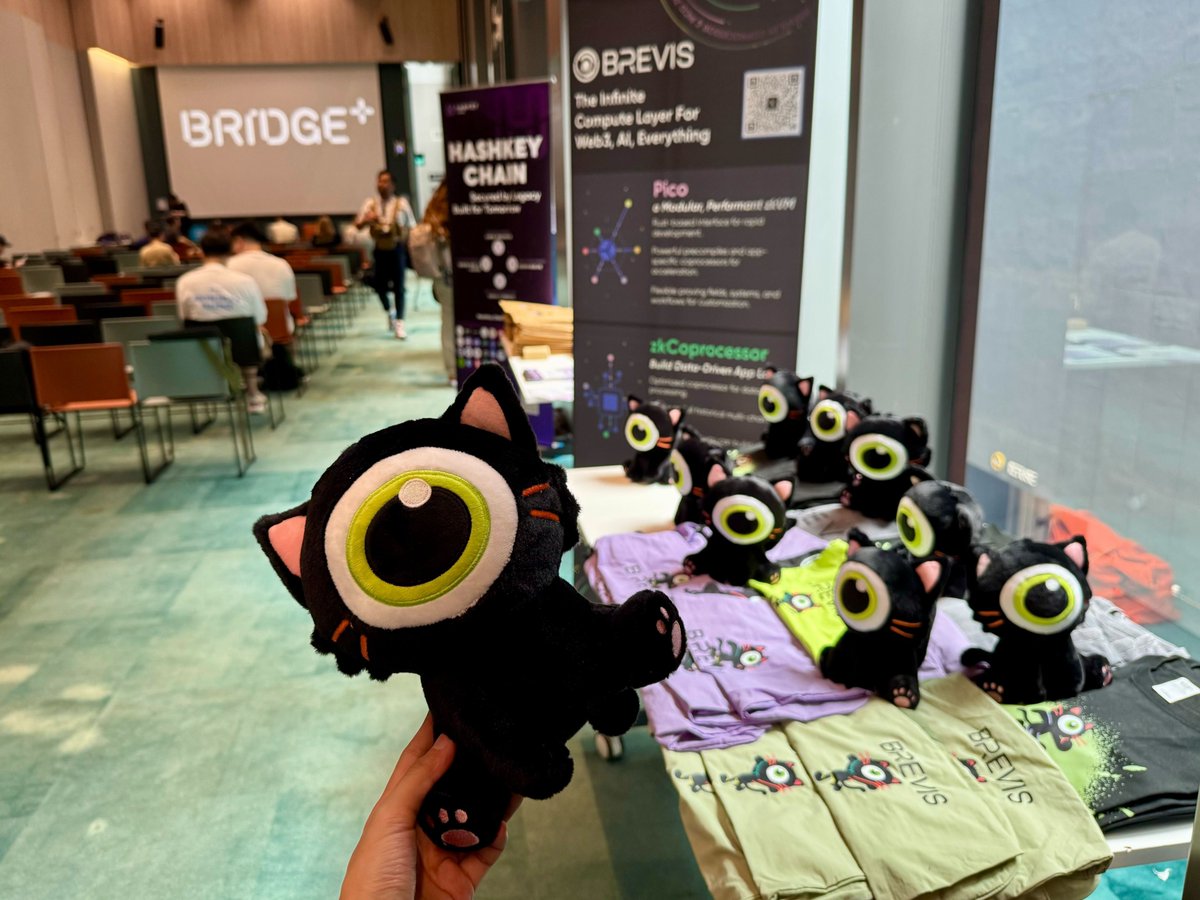 brevis_zk's tweet photo. Zkat showed up early and is ready to party! 🐱

Come celebrate with us at the @shanhaiwoo's Closing Ceremony at 14:00 ✨

#TOKEN2049 https://t.co/CuqZW5IzpH