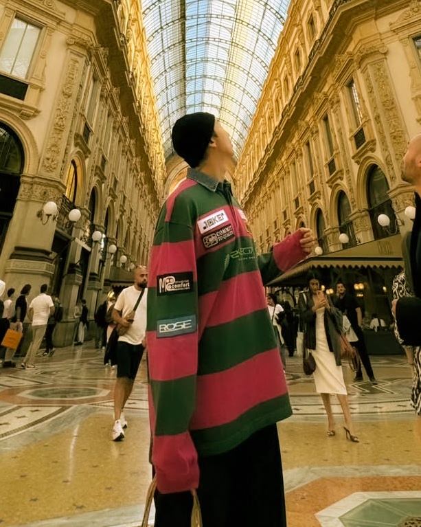 striped joonie in milan 🇮🇹 📍