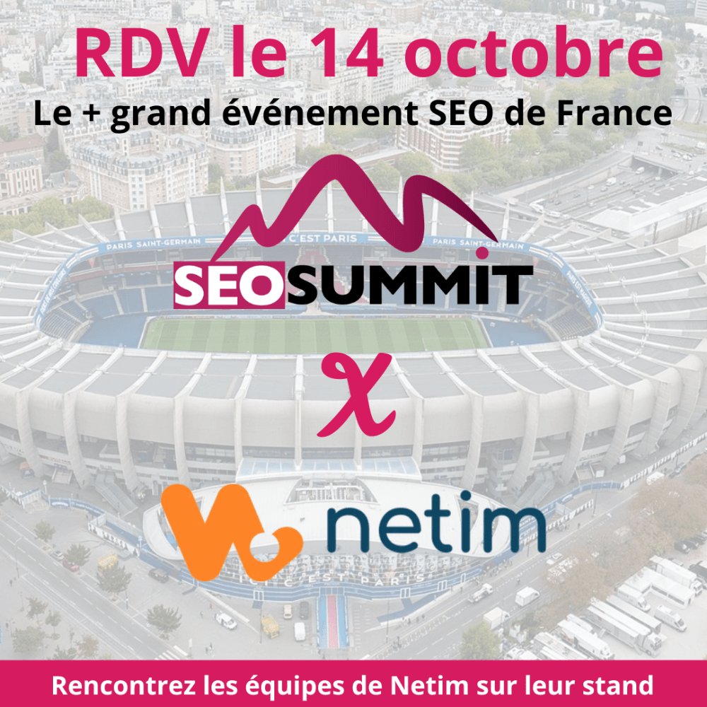 seosummitevent's tweet image. Registrar accrédité ICANN avec +1 300 extensions ! 
#Netim propose noms de domaine, e-mails &amp;amp; certificats SSL avec DNS Anycast mondial et DNSSEC inclus. Découvrez tous leurs services le 14 octobre au Parc des Princes !
👉 seo-summit.fr