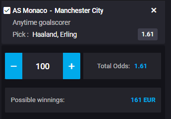 🔥Call du jour 1 🔥
 
 Haaland buteur⚽️

100>161

<a href="/1/">1</a>.61

On va chercher le 33W-11L💪

❤️ si tu suis

#TeamParieur