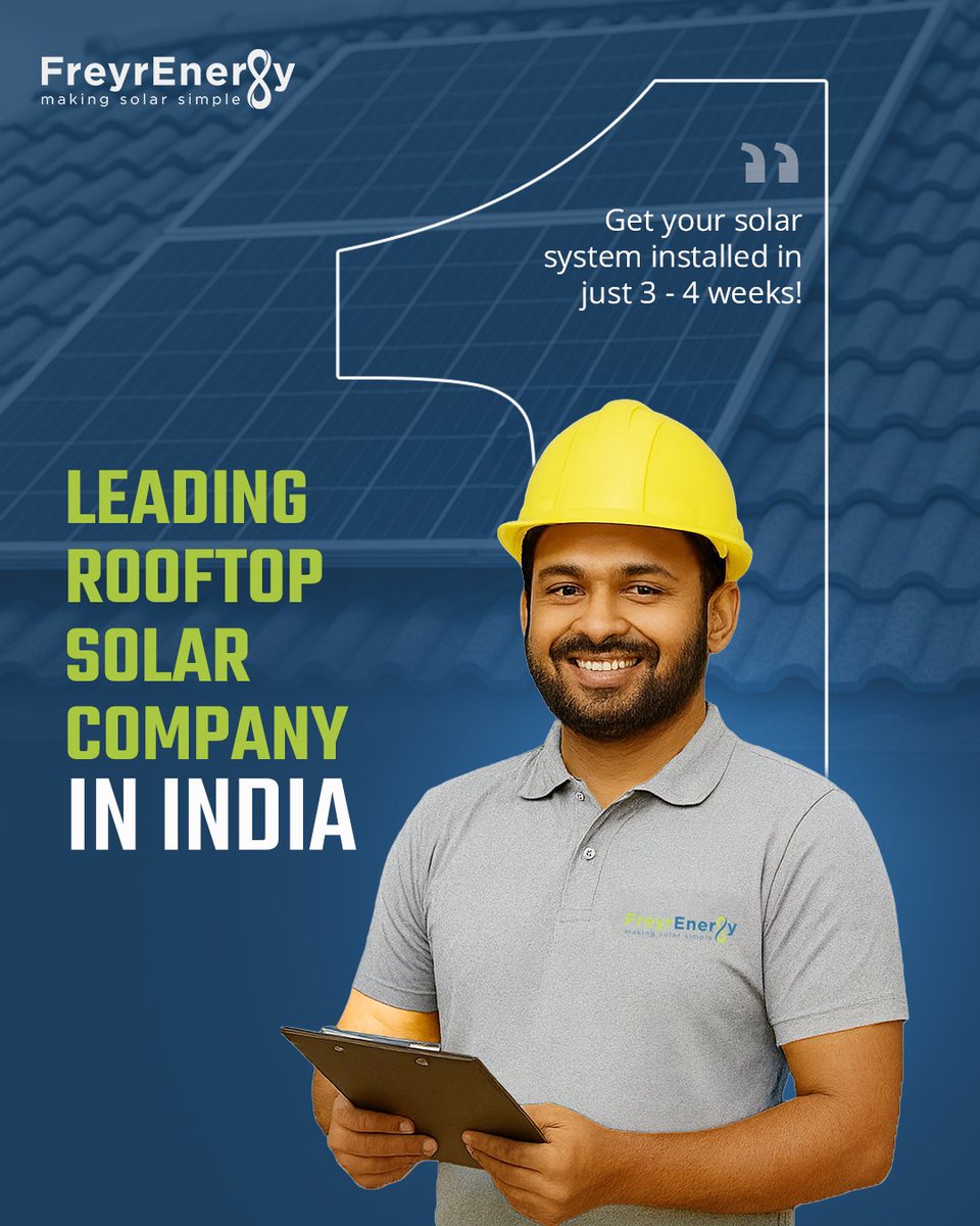 FreyrEnergy's tweet image. Thinking of switching to solar in Telangana or Andhra Pradesh?
Make the switch today and enjoy clean energy, savings and peace of mind.
📞 +91 9000 828 333 | 🌐 freyrenergy.com

#FreyrEnergy #MakingSolarSimple #GoSolar