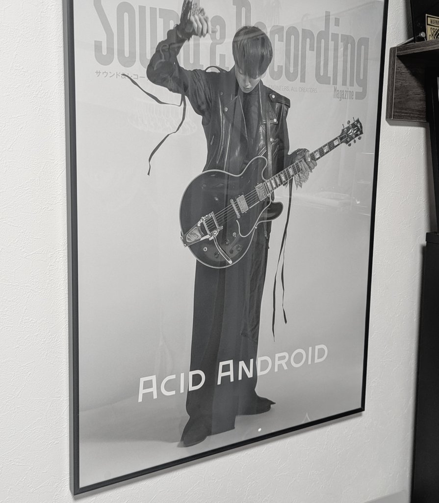 acid_yukihiro_'s tweet image. ポスター飾りました！
#acidandroid
#yukihiro さん