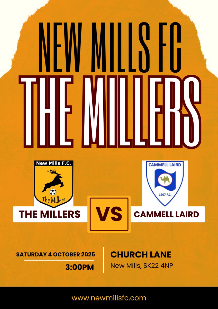 We host Cammell Laird at Church Lane on Saturday, kick off 3:00pm 💛💛💛⚽️⚽️⚽️⚽️
