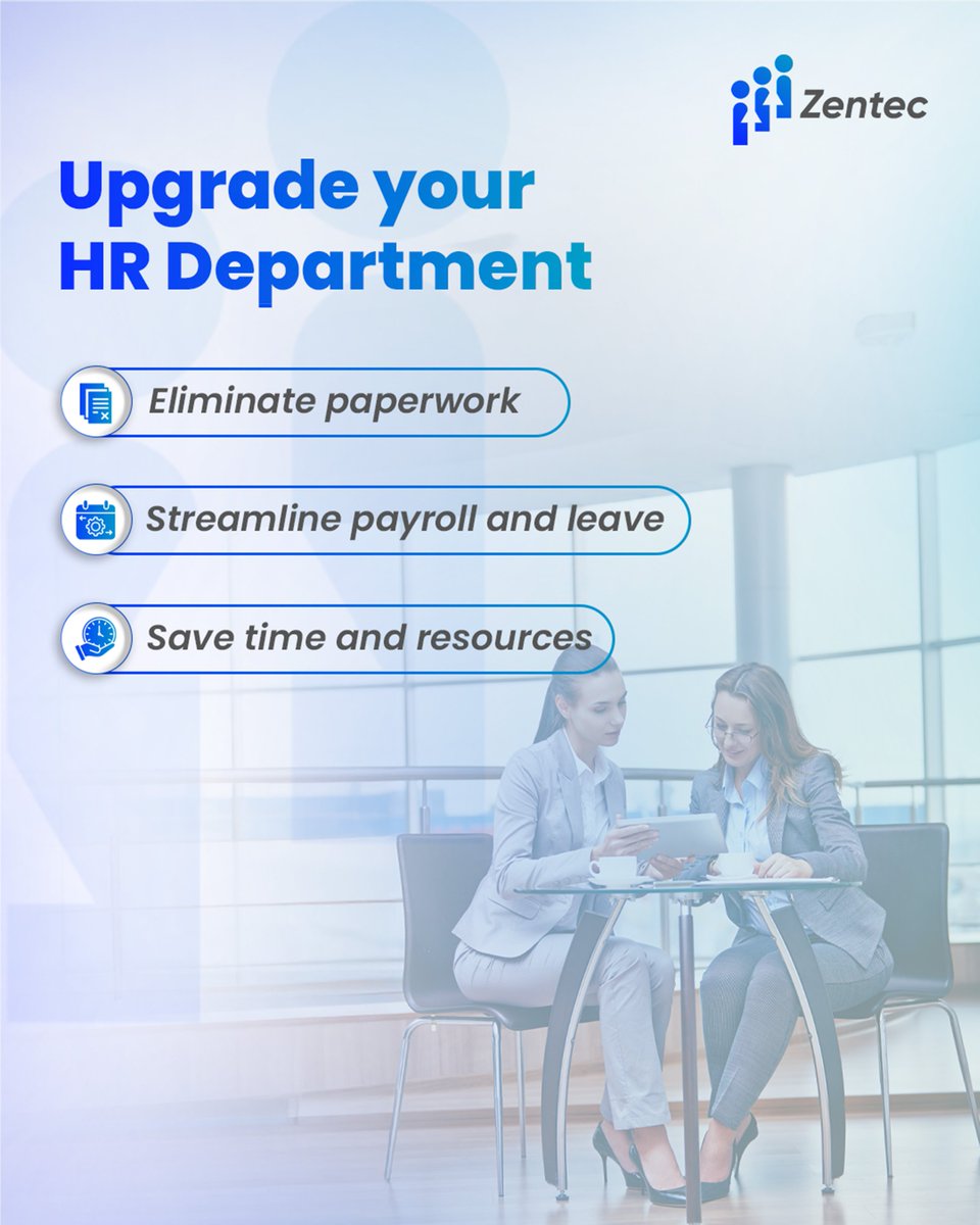 zentec_payroll's tweet image. 📈 Upgrade your HR the smart way with ZENTEC 💼
Streamline payroll, eliminate paperwork &amp;amp; save time, all in one platform. 🚀

#Zentec #HRSimplified #PayrollSimplified #SeamlessHR #PayrollIndia
