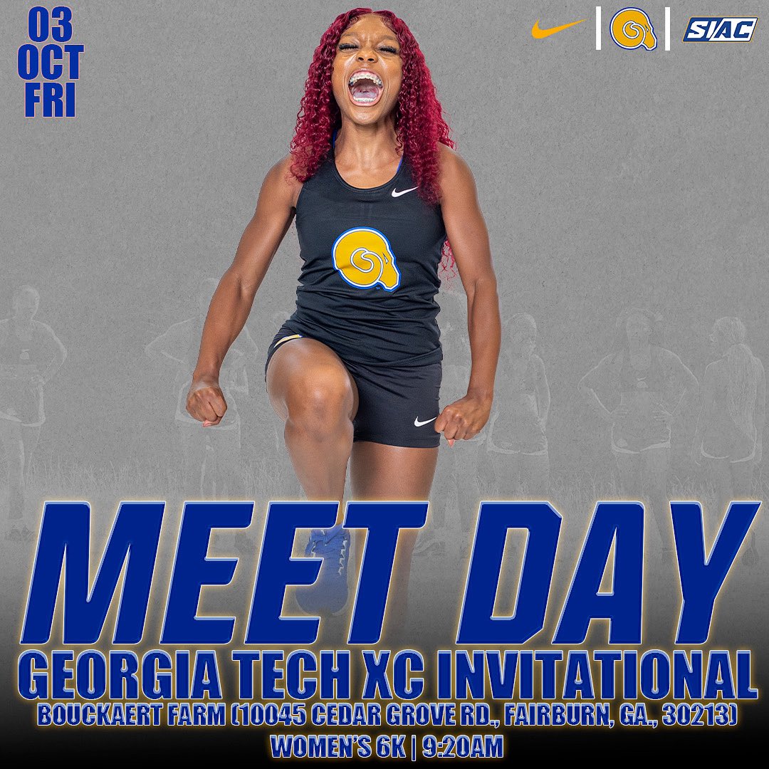 Big stage. Big energy. Georgia Tech, we’re coming! From Albany to ATL, The Golden Rams are not just showing up to race this weekend , we are chasing Greatness 🧱 by 🧱 

#ASU | #Ramily | #ASUXC | 🐏💙💛
#HBCUCrossCountry