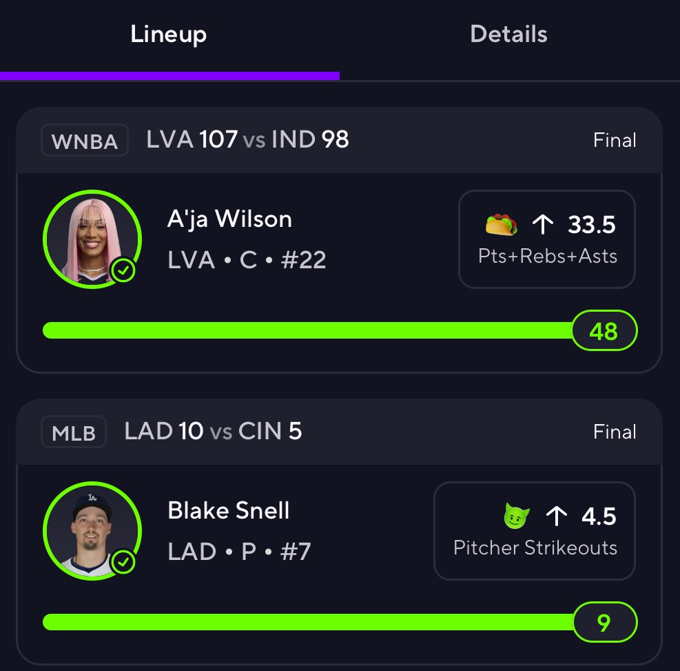 Taco Bang 🌮✅

$50 to someone who likes 💚 

I’m on a wild win streak 🚀 

#PrizePicks | #DailyFantasy