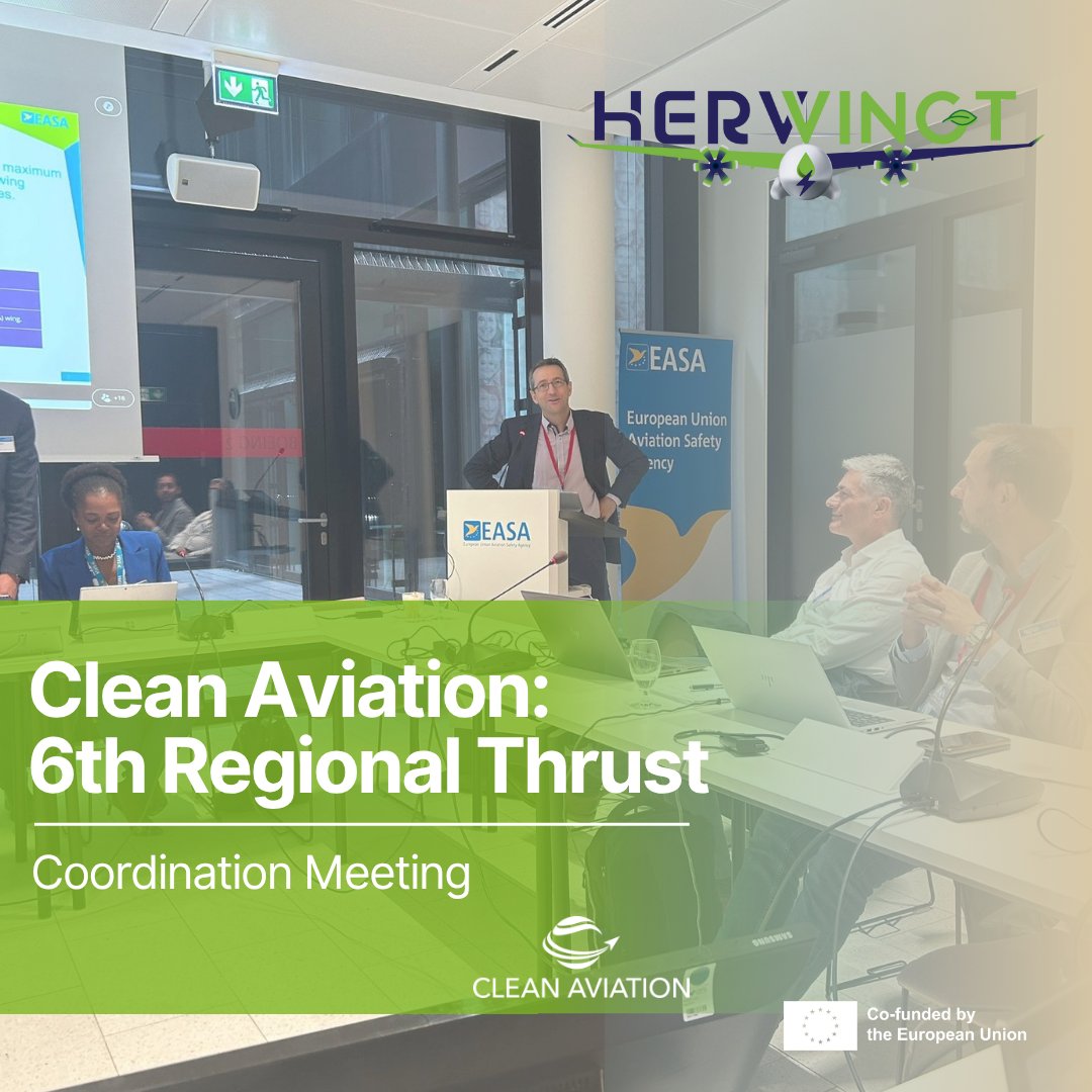 #HERWINGT Showcased at the 6th Regional Trust Coordination Meeting of <a href="/clean_aviation/">Clean Aviation</a> 
📖 Read the full story
🖇️herwingt-project.eu/news/herwingt-…