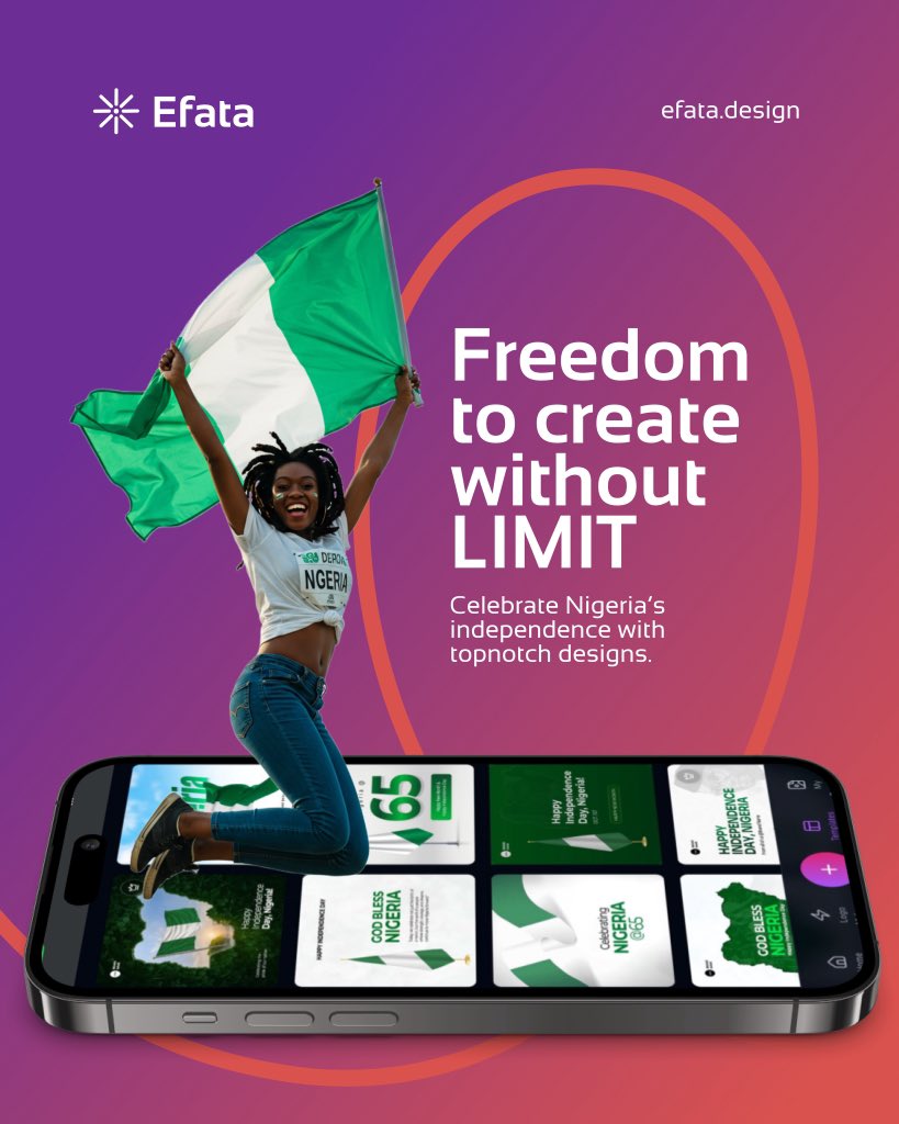 efata_design's tweet photo. As the nation took over its own control on this day Oct 1st 1960, you should take over your design journey with Efata
#useefata #design #efata https://t.co/iOQ8MPFn5d