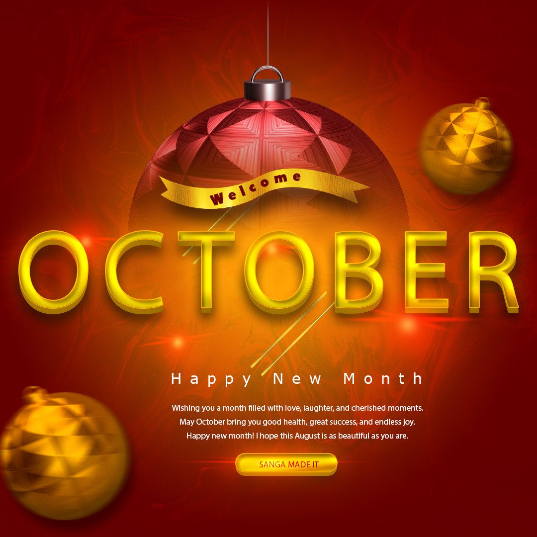 🌟 Hello October! 🌟
A new month, a fresh start, and another chance to grow, learn, and shine. 💪✨

Let’s walk into this month with:
✅ New energy
✅ Clear goals
✅ Positive vibes

Wishing you all a successful and fulfilling October ahead. 🍂🍁

#NewMonth #HelloOctober #Growth