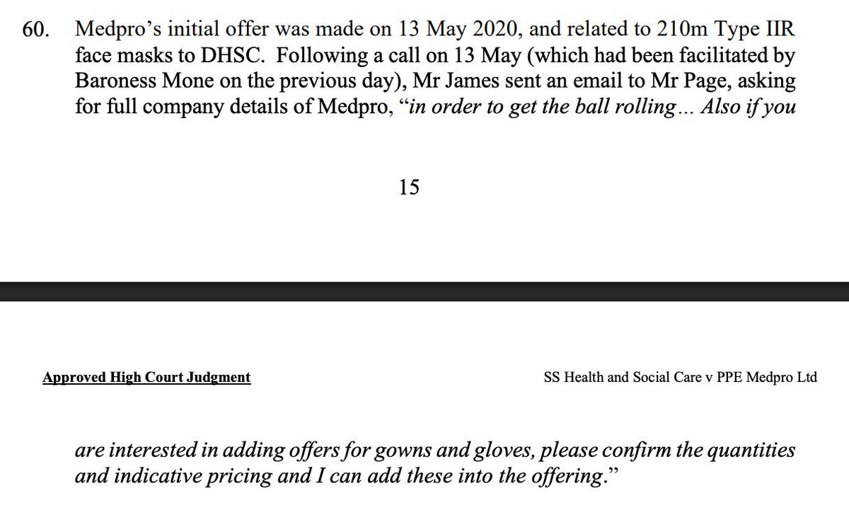 Amazing nuggets in the PPE Medpro High Court ruling

The company was incorporated on 12 May 2020 and referred to the Covid "VIP lane" by Michelle Mone *the same day*, despite having no track record in manufacturing PPE

Who could have predicted that anything would go wrong?
