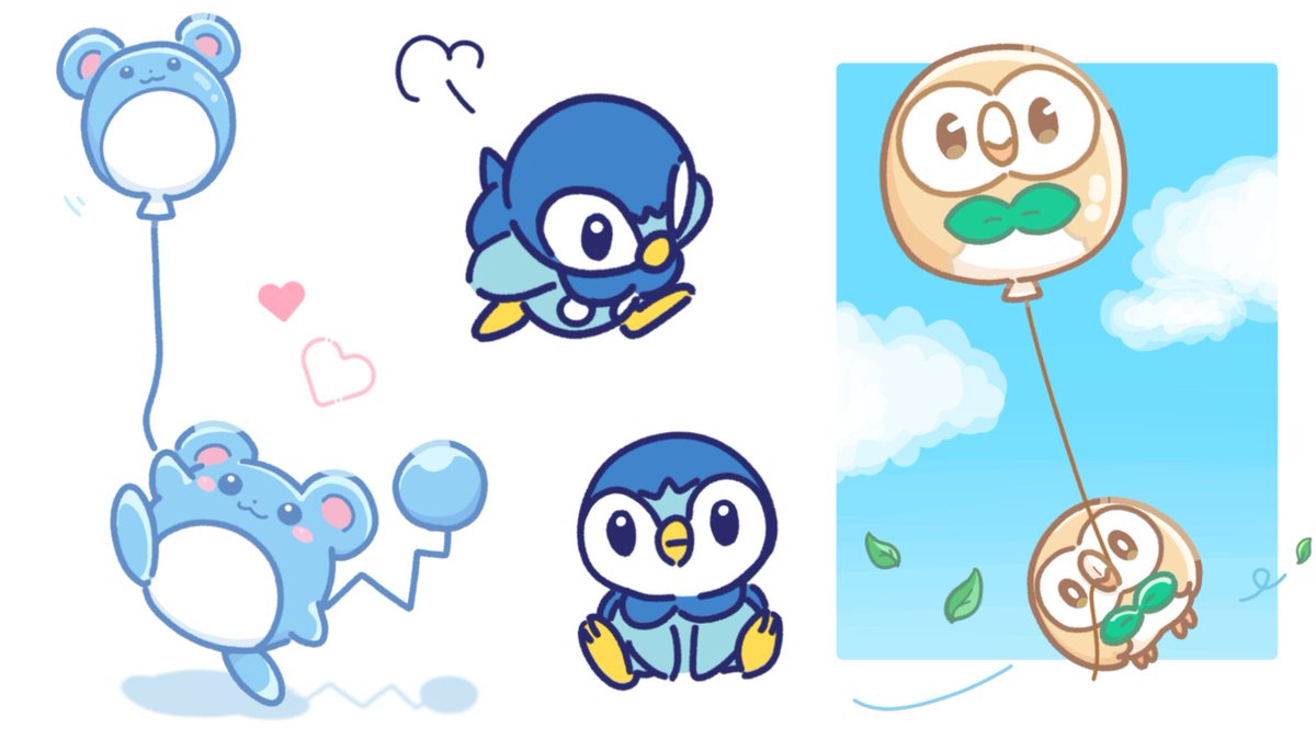 Rira_mel's tweet image. 9月に描いたものたち