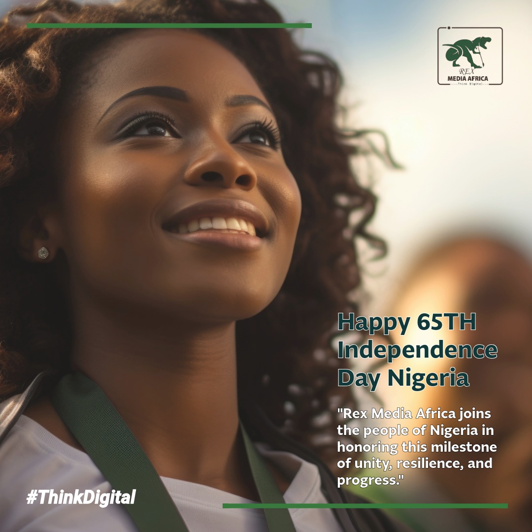 rexmediafrica's tweet photo. 🇳🇬 #Nigeria At 65
A legacy of resilience. A future of possibilities.
Rex Media Africa and @RexmediaNG proudly join in celebrating 65 years of independence, unity and progress.
Happy Independence Day, Nigeria! 🌍
#NigeriaAt65 | #ThinkDigital https://t.co/U6svLFO66Y