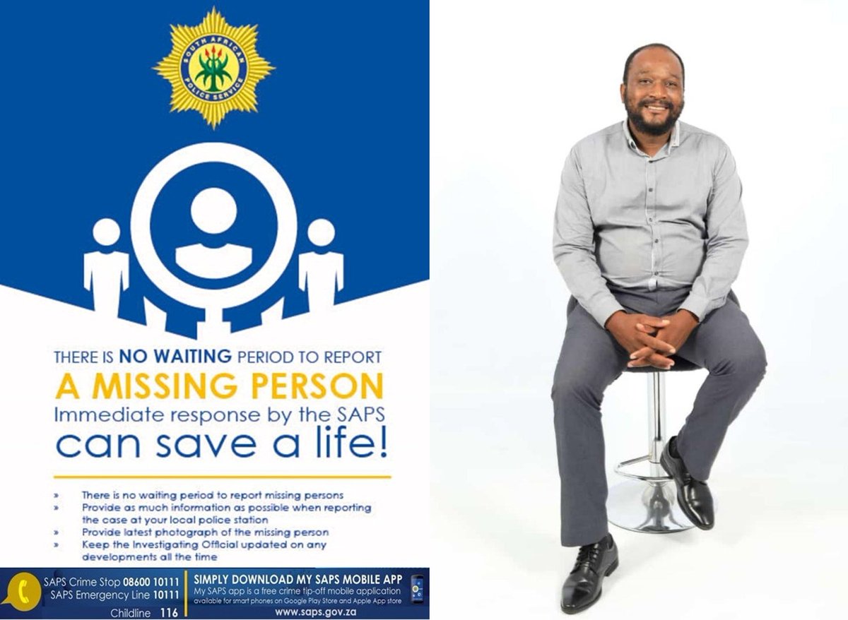 RT #sapsFS #SAPS Thabong seeks public assistance in locating a #missing man. Wisani Masilana, aged 43, was last seen on Monday, 29/09, at about 06:50, when he left his home going to work. No one has seen or heard from him  since. Attempts to get in contact with him were