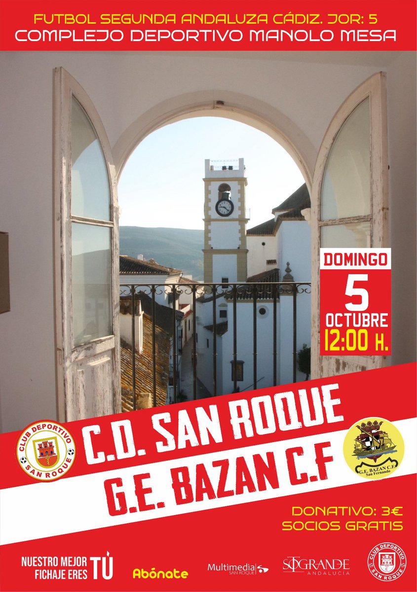 Este domingo volvemos a casa y vamos a por la tercera victoria consecutiva!!!!!
Te esperamos en el Manolo Mesa!!!!
VAAAAAAAMOOOOOSSSS ROJILLOOOOOOSSS!!!!