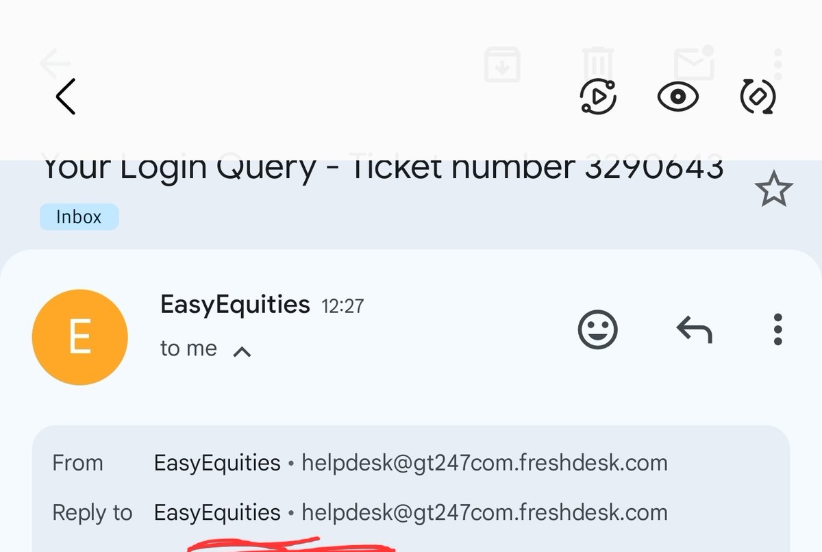 KingWise00's tweet photo. @EasyEquities There - is that also your email address can ı respond to it https://t.co/48Me3xhtK0