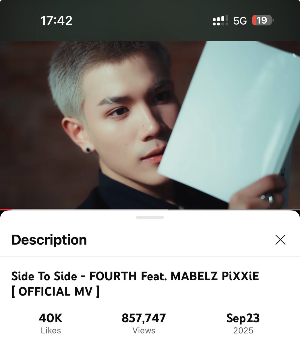 nanaka8245's tweet image. เลิกงานแล้ว ฟังเพลงคลายเครียดกัน 
Side to Side to 900K
Is this love ? to 2.8M

#SideToSide_FOURTHftMABELZ 
#SideToSideFourthMabelz 
#isthislove