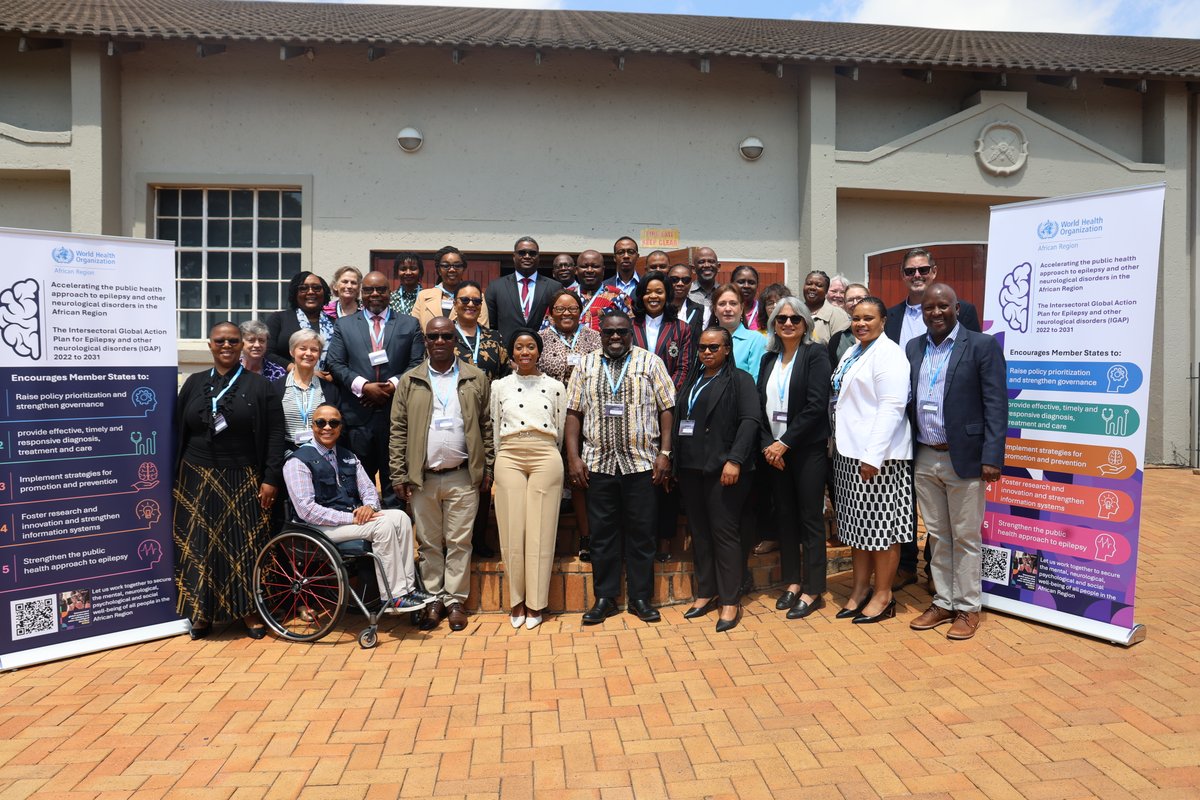 WHOSouthAfrica's tweet photo. Happening Now: The sub-regional workshop to accelerate IGAP implementation strengthening diagnosis, treatment &amp; care for epilepsy &amp; neurological disorders. Over 4 million people in the African Region live with active epilepsy, many without access to needed treatment. https://t.co/RRLu3N0cLy