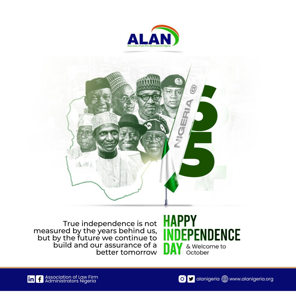 Happy Independence Day, Nigeria from all of us at ALAN.

#independenceday2025 #IndependenceDay #Nigeria
