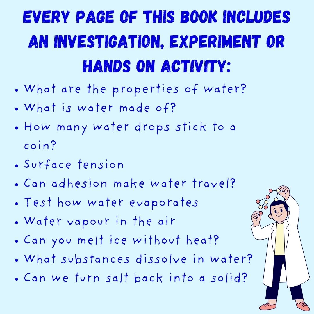 RubyTuesdayBks's tweet image. 💧 Be a Water Scientist 💧
Why does water vanish in the sun? How does it appear on a cold glass? 🌧️💨
Packed with splashy experiments, this book helps curious kids explore melting ice, making clouds & the science of water! 🌍🔬✨
#STEMforKids #ChildrensBooks #ScienceIsFun