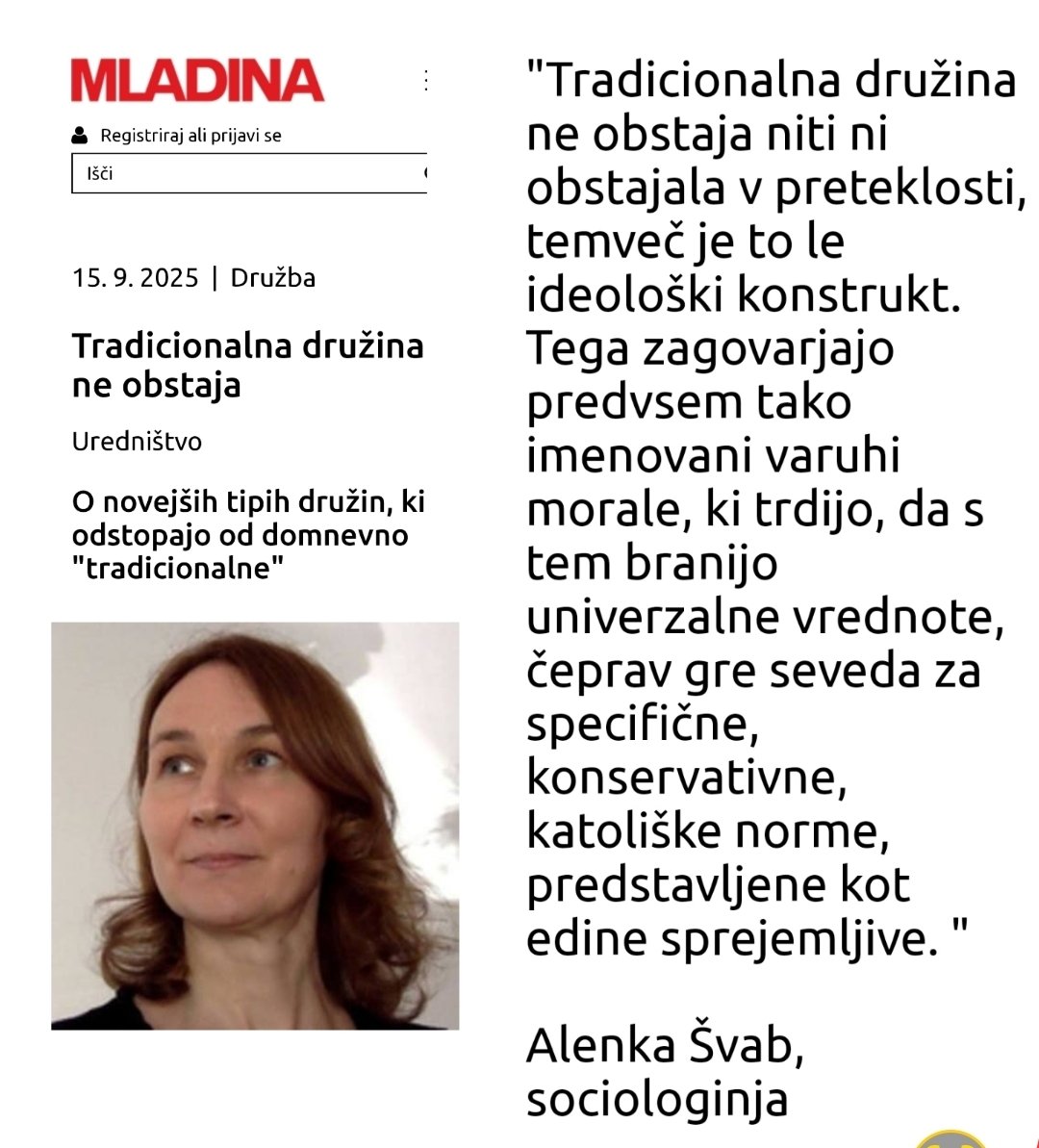 Ta produkt komunizma, ki predava na fakulteti za družbene vede, pravi, da tradicionalna družina ne obstaja, ja pa da, družina je ideološki konstrukt. To bitje bi nas v skladu marksisticne ideologije strpalo v komune.
